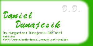 daniel dunajcsik business card